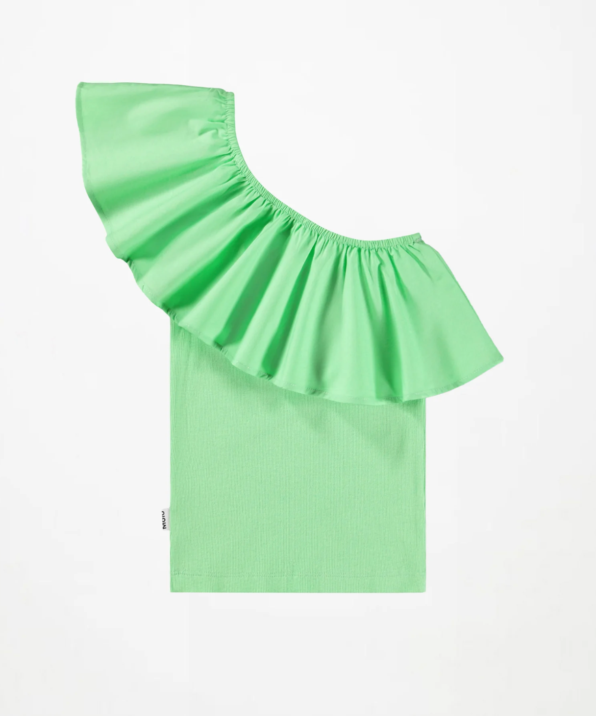 Rebecca One Shoulder Top | Green Garden