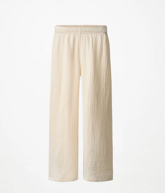 Agatha Linen Pant | Pearled Ivory