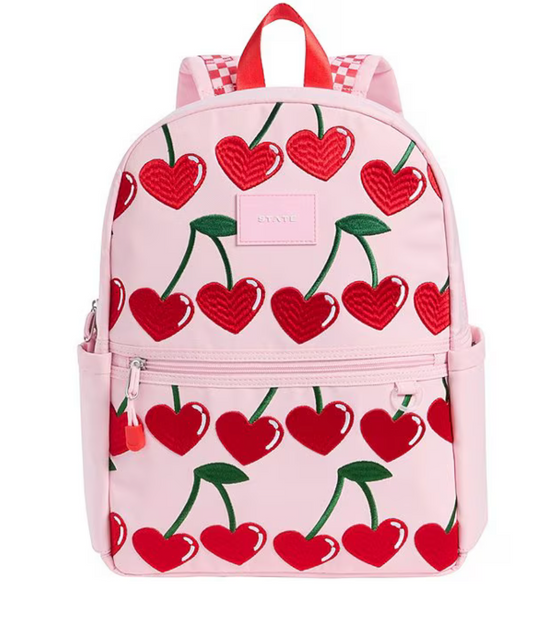Kane Double Pocket Backpack | Cherry