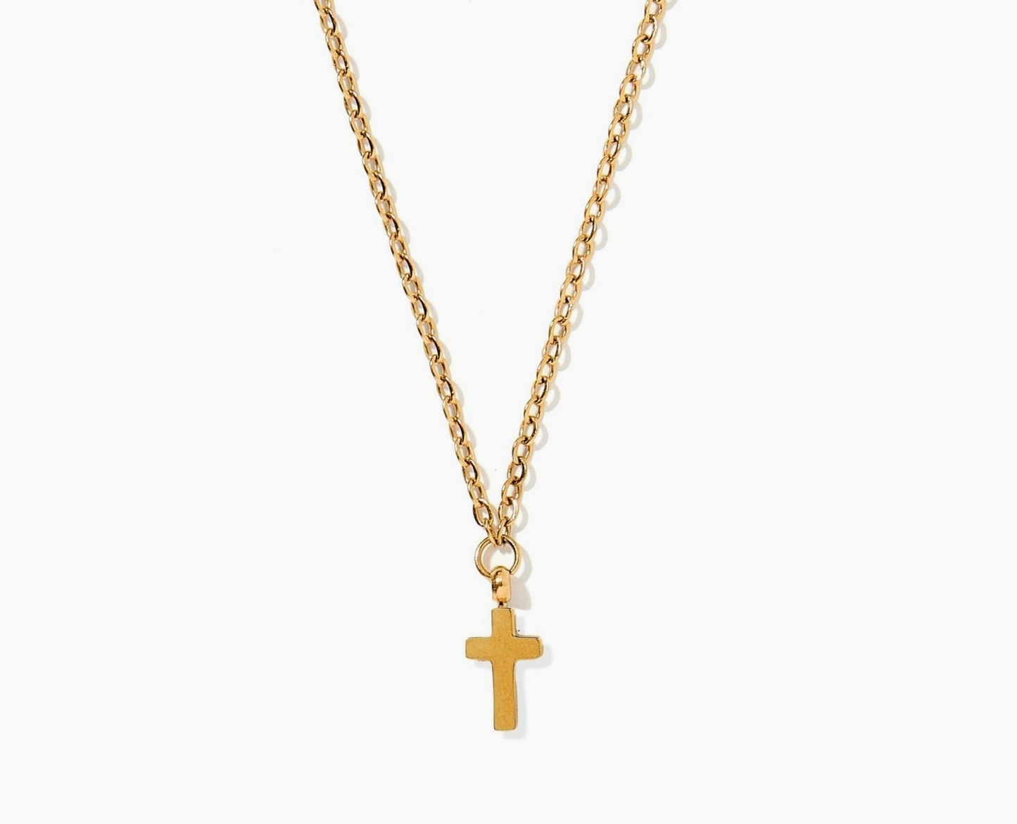 Catherine Necklace | Gold Cross