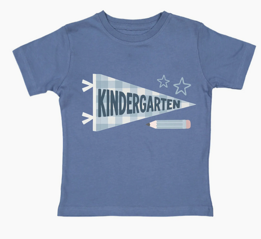 Blue Pennant Flag Shirt | Kindergarten
