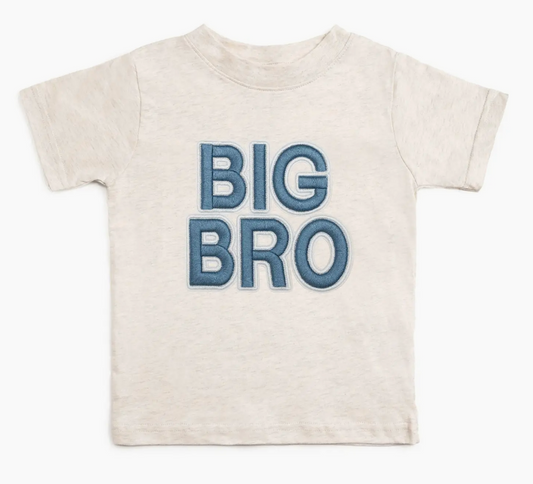 Big Bro Embroidered Patch Shirt | Natural Heather