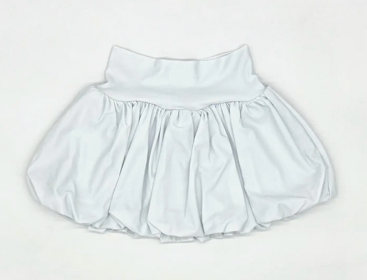 Athletic Bubble Skirt | White
