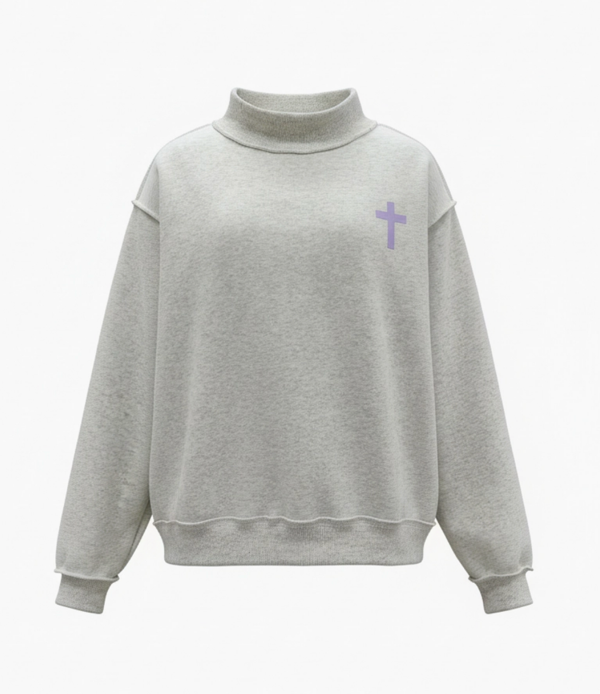 Grey Reversible Sweatshirt | Cross & Jesus