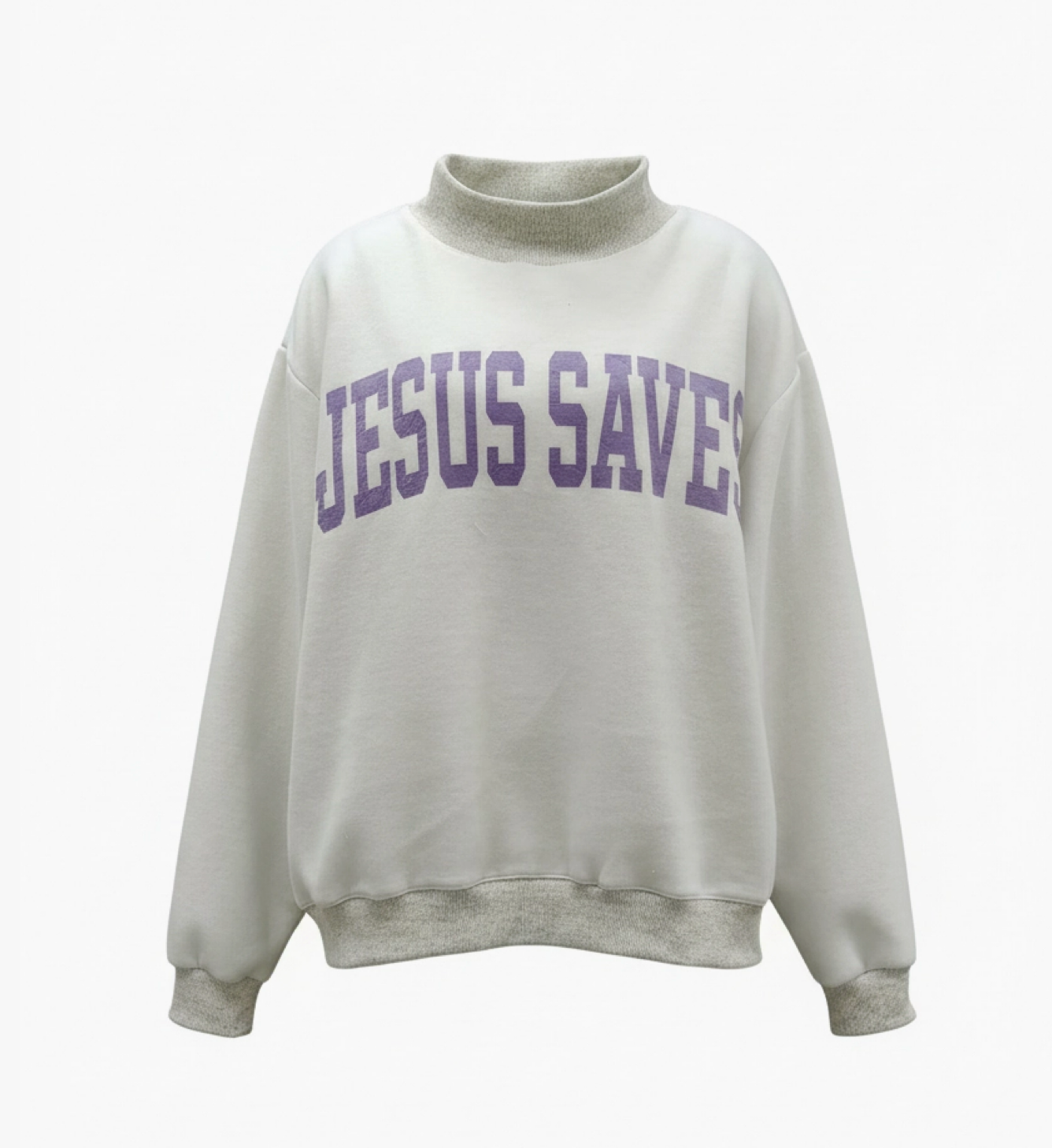 Grey Reversible Sweatshirt | Cross & Jesus