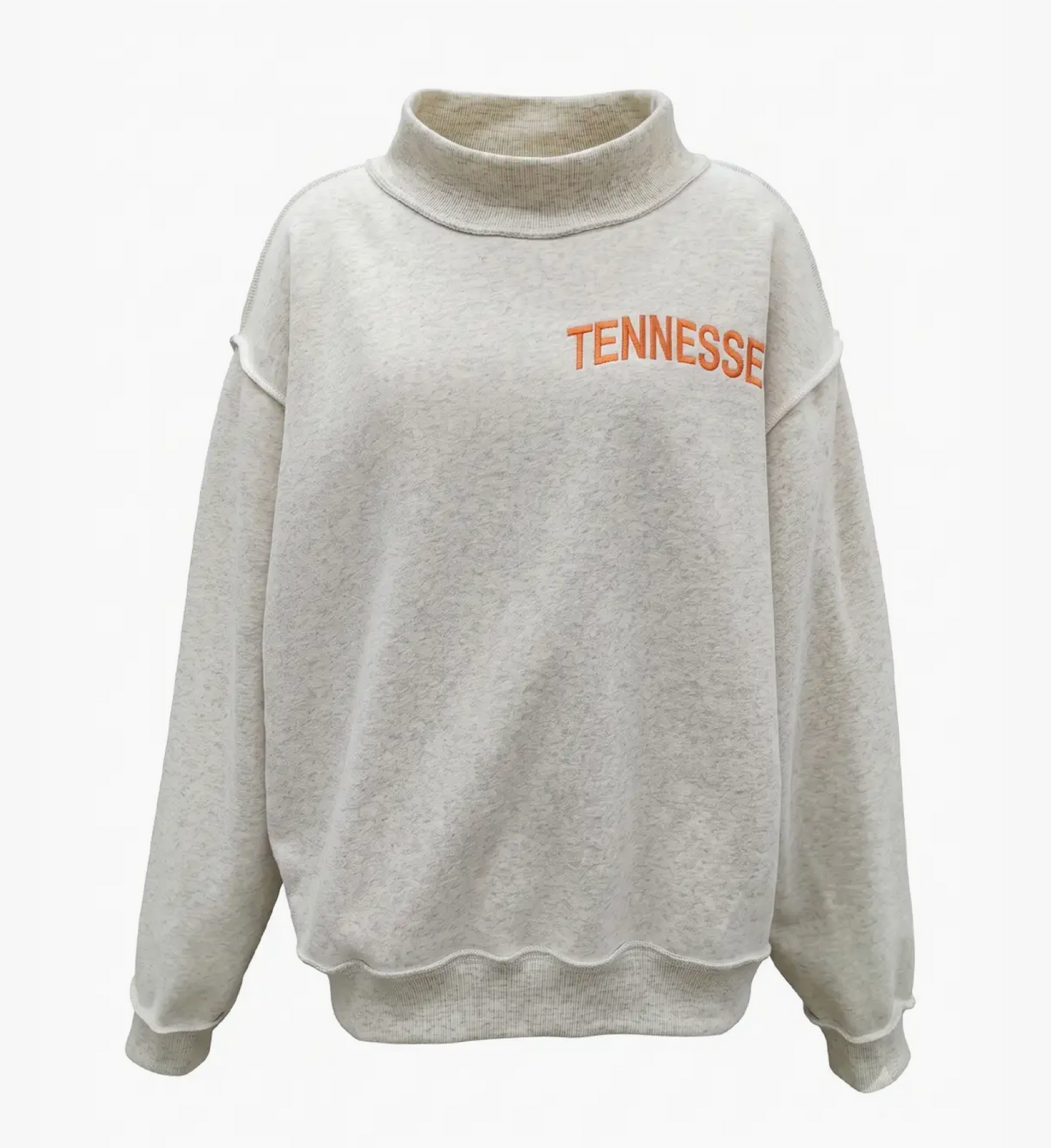 Grey Mock Neck Sweatshirt | Tennessee