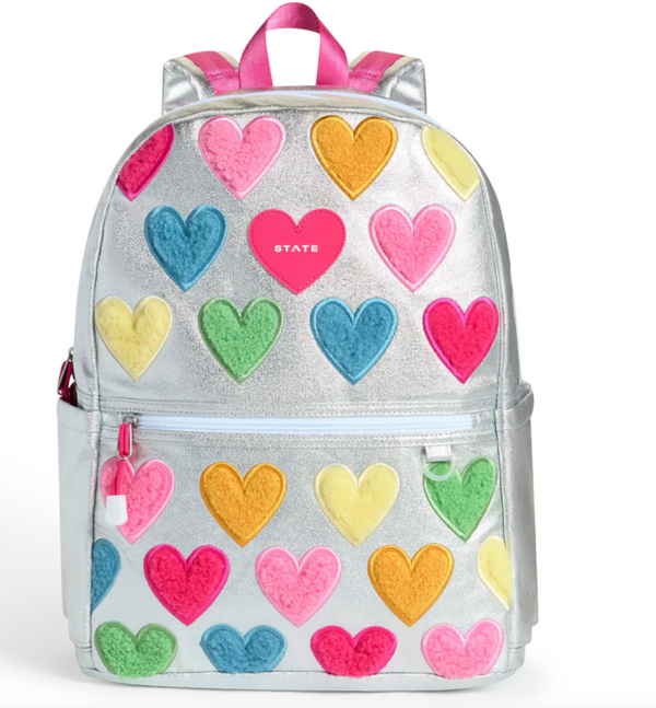 Kane Double Pocket Backpack | Happy Fuzzy Heart