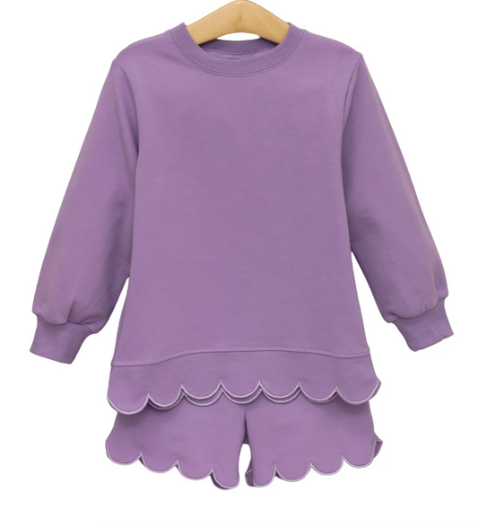 Sophie Scalloped Set | Lavender