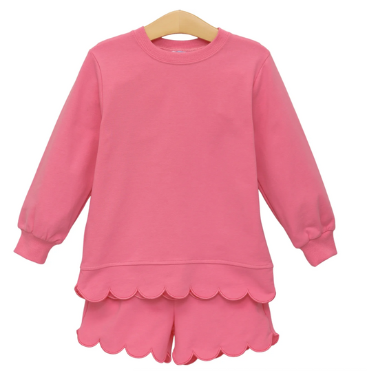 Sophie Scalloped Set | Pink