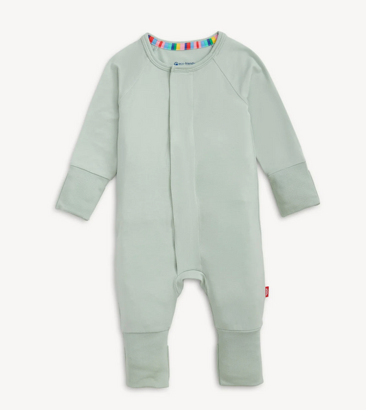 Convertible Coverall Pajama | Seafoam Green
