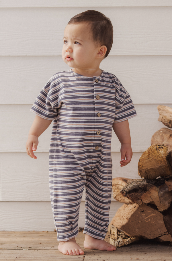 HAYES JUMPSUIT || BLUE STRIPE