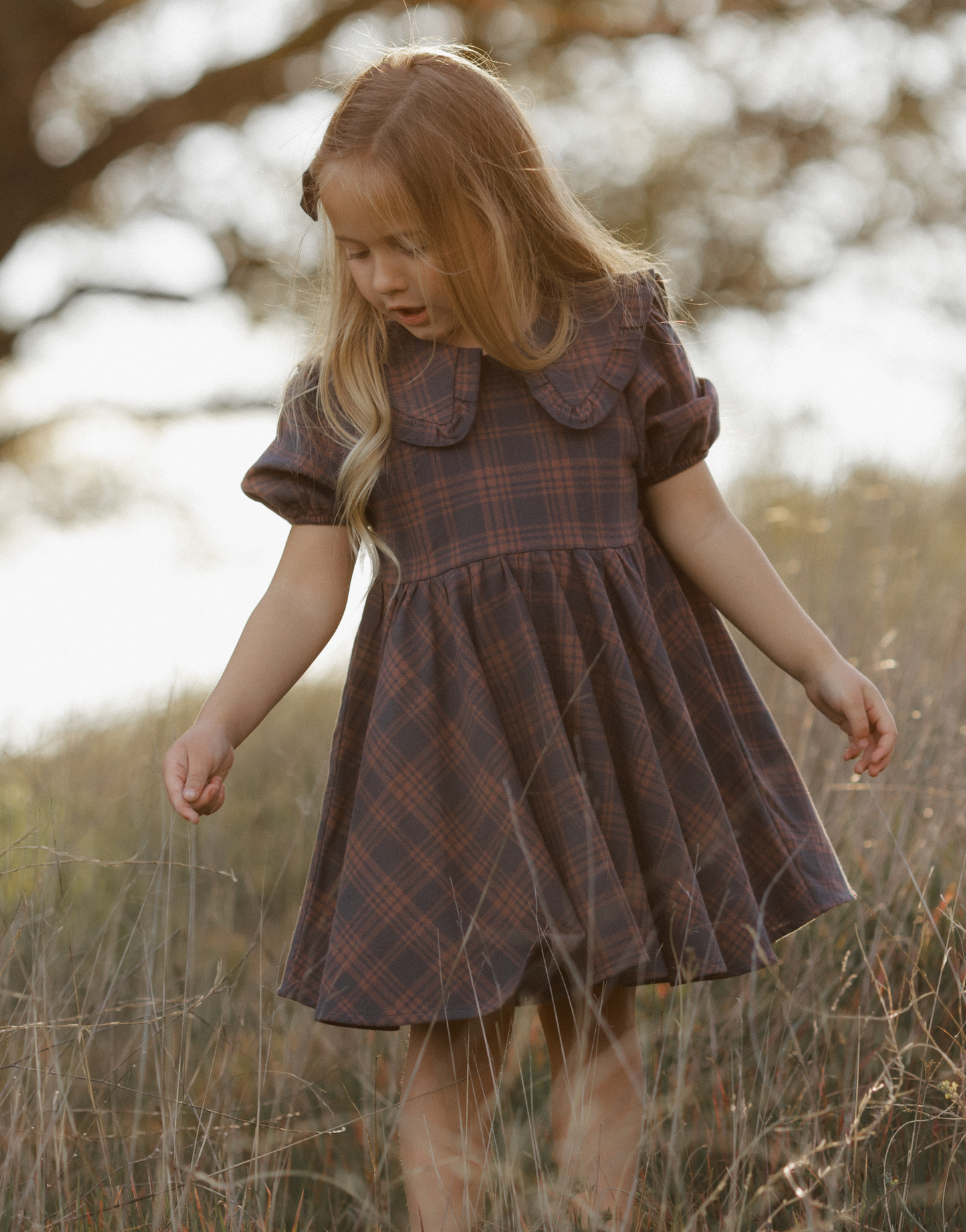 CAMILLE DRESS || MIDNIGHT PLAID
