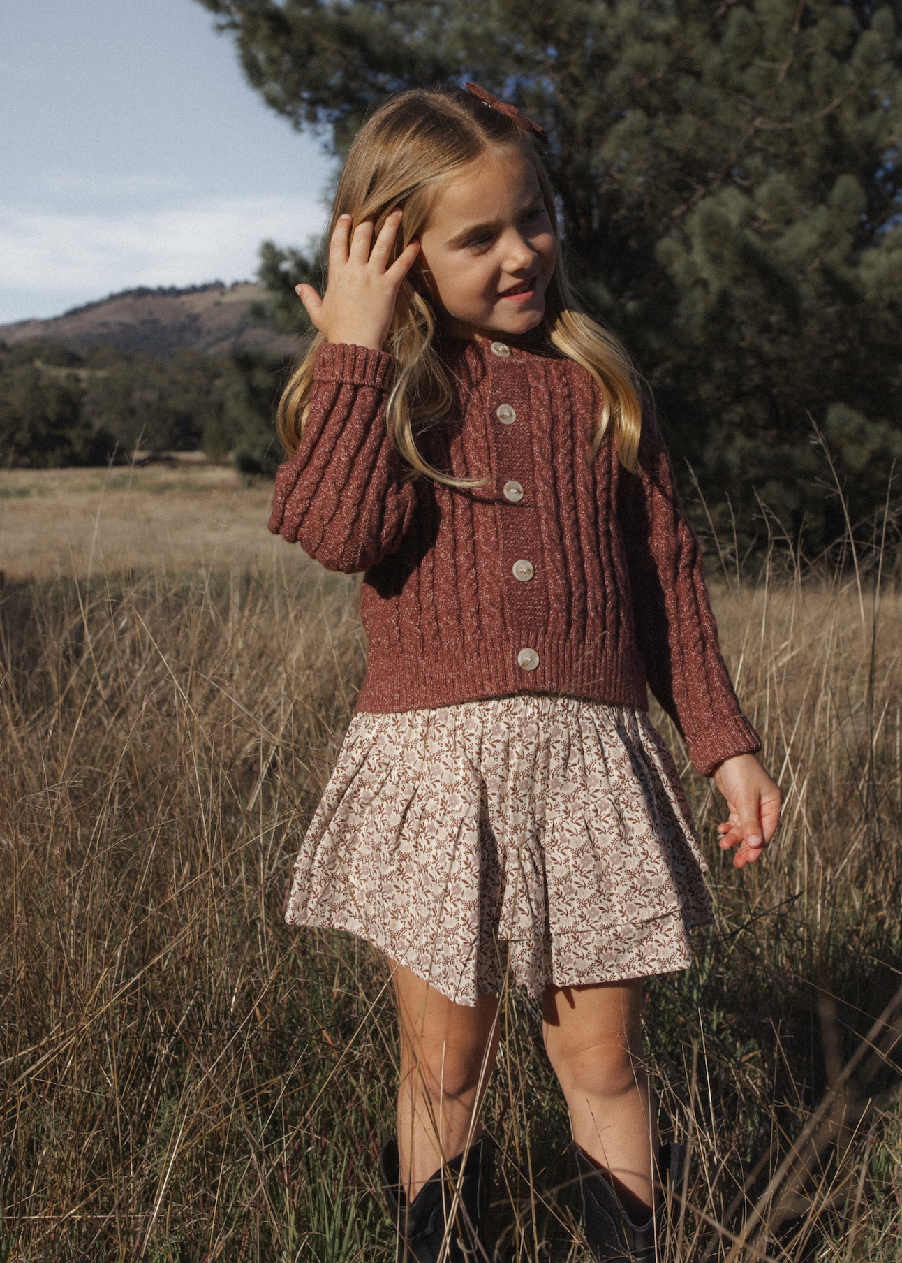 TIERED MINI SKIRT || PRIMROSE