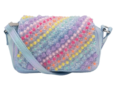 Quilted Full Charm Bag With Crossbody Strap