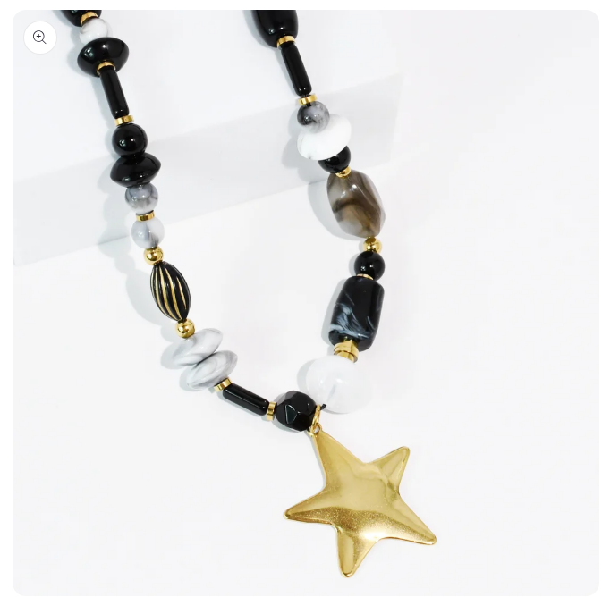 Star Glow Necklace | Black