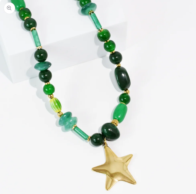Star Glow Necklace | Green