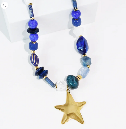 Star Glow Necklace | Blue