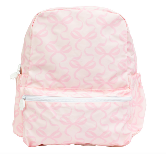 The Backpack Large | Bows on Pink