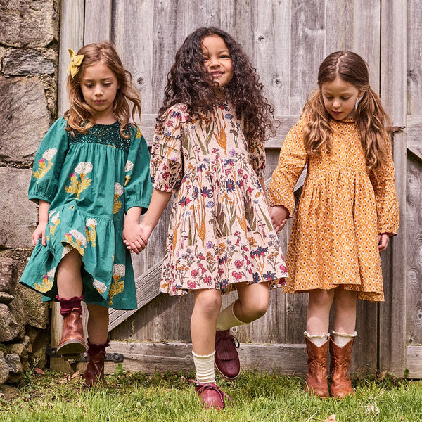 Girls Brooke Dress | Autumn Flowers