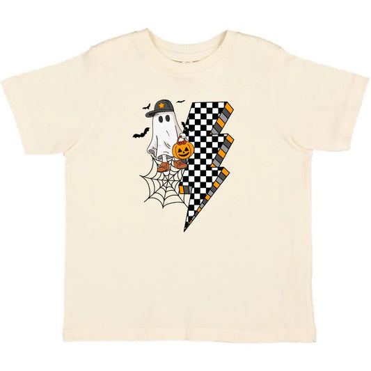 Checker Ghost Halloween Short Sleeve