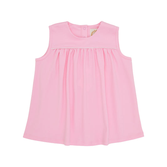 Sleeveless Dowell Day Top | Pier Party Pink With Worth Avenue White