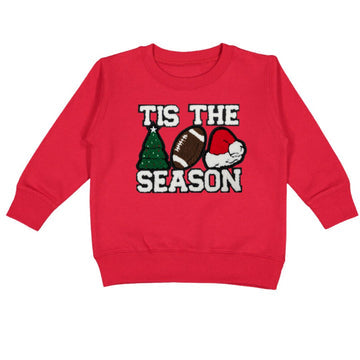 Tis The Season Patch Christmas Sweatshirt