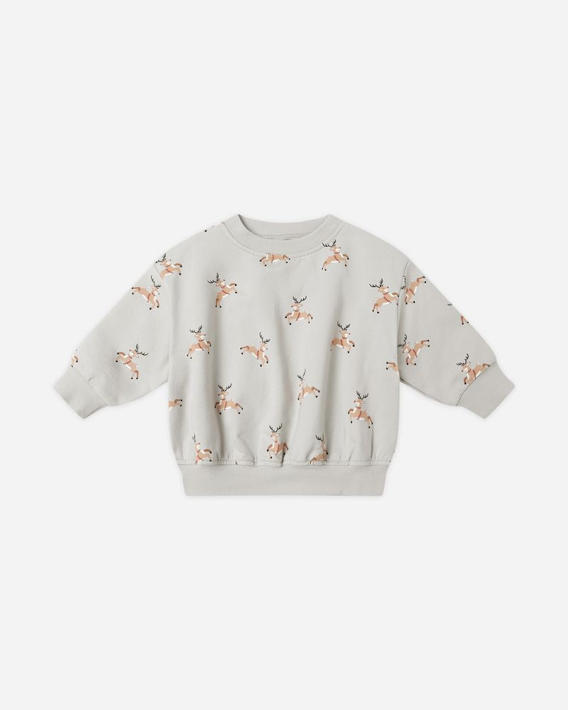 RELAXED FLEECE SWEATSHIRT || REINDEER