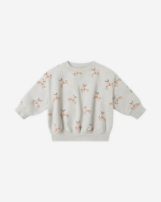 RELAXED FLEECE SWEATSHIRT || REINDEER