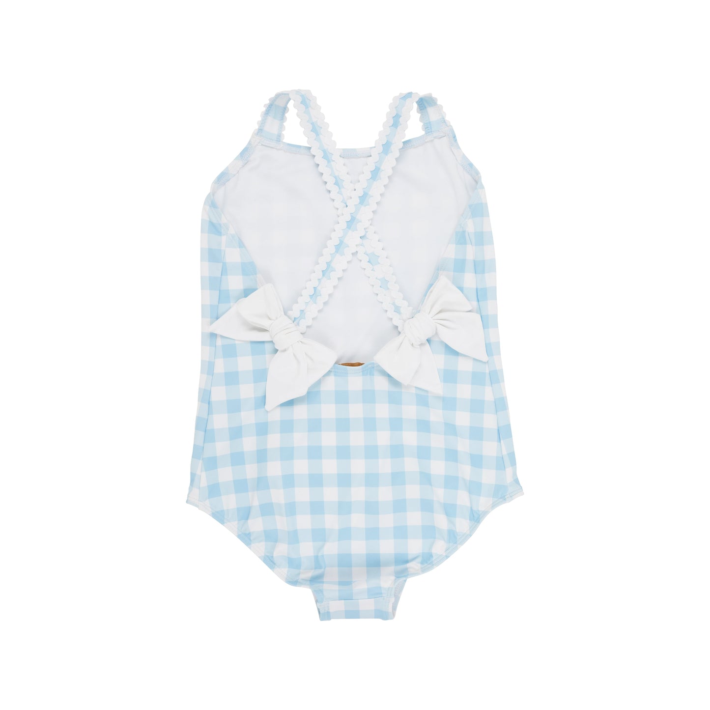 Taylor Bay Bathing Suit | Buckhead Blue Gingham With Worth Avenue White