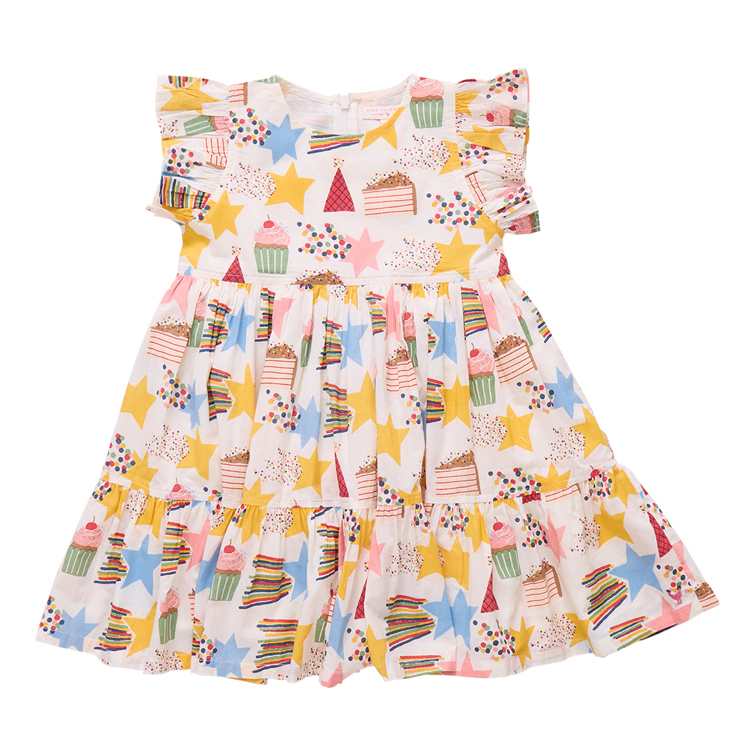 Girls Jennifer Dress | Birthday Star