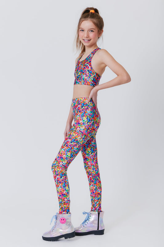 Girls Leggings | Rainbow Sprinkles