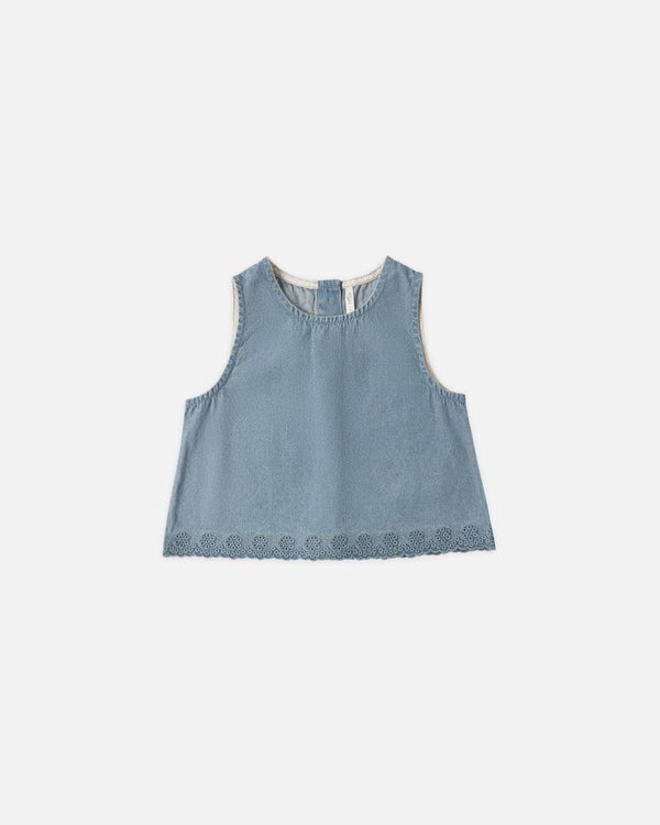 AARON TOP | WASHED BLUE