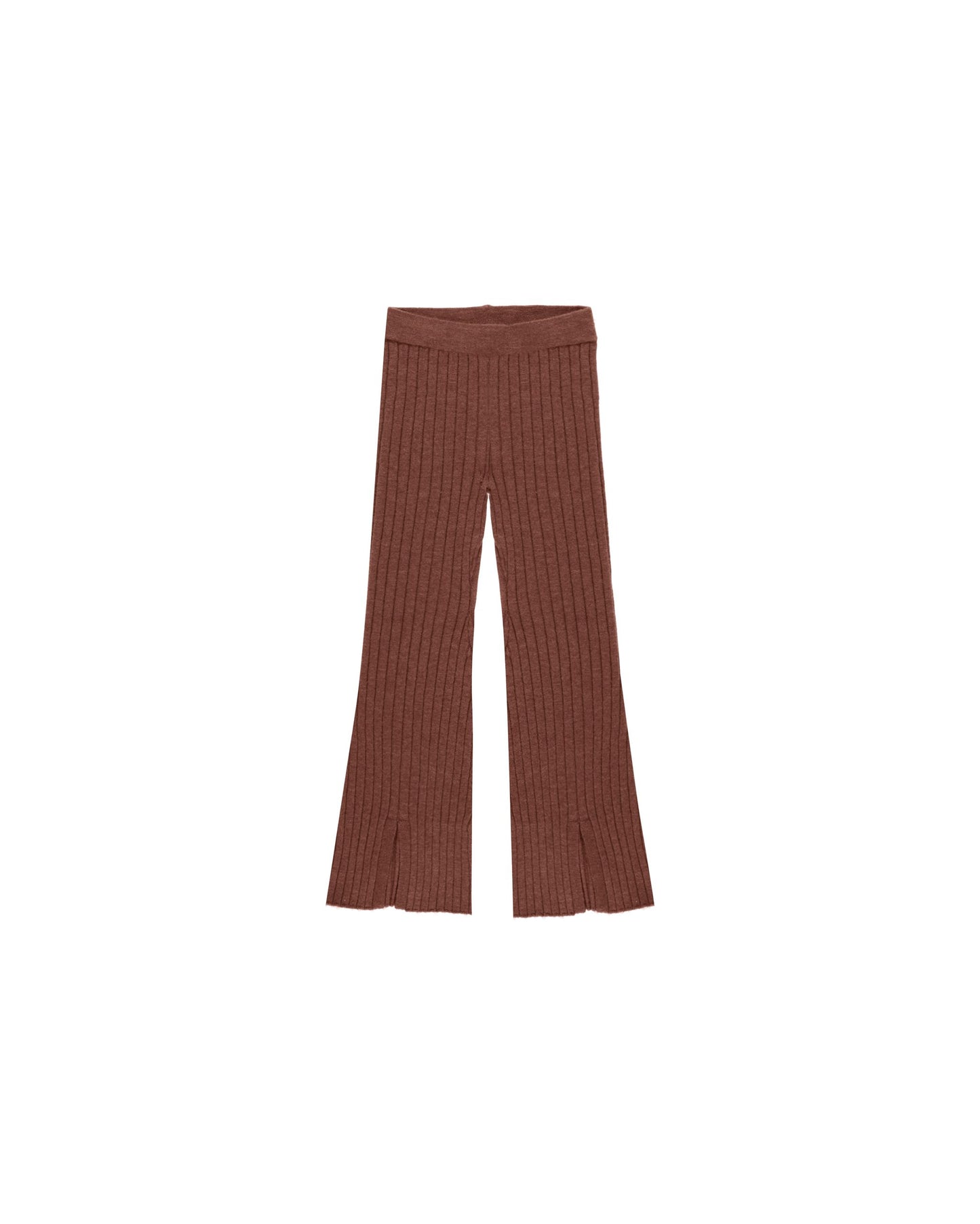 FLARE KNIT PANT | BRICK