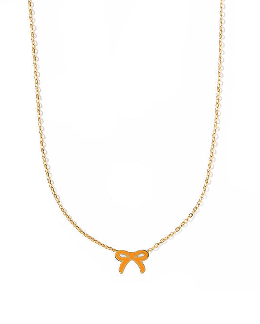 Necklace | Sadie Bow Orange