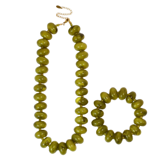 Sugar Bead Bracelet | Olive