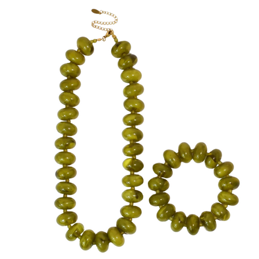 Sugar Bead Bracelet | Olive