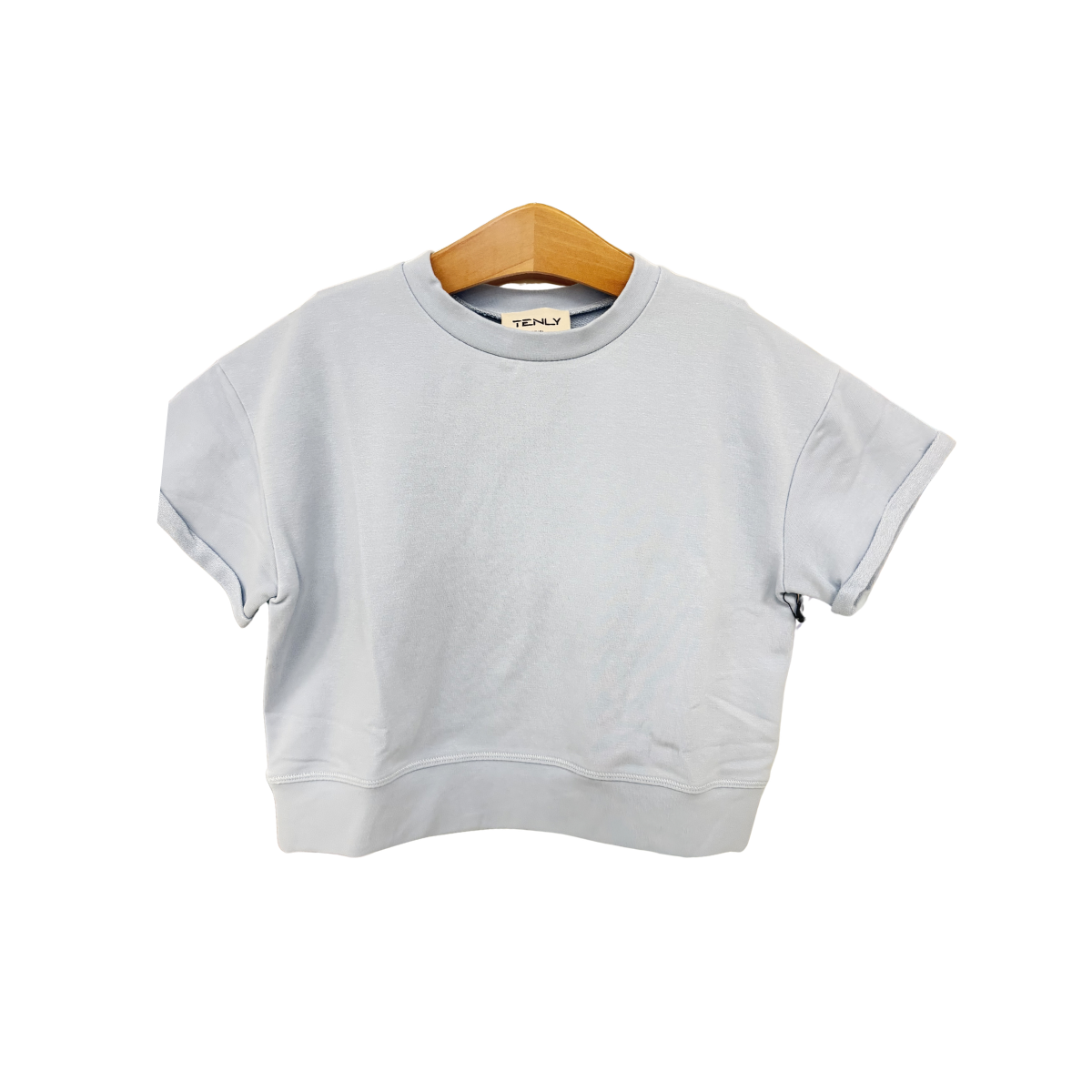 French Terry Rollup Sleeve Top | Saltwater Taffy