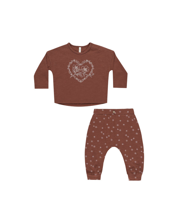 LONG SLEEVE TEE + PANT SET | POSEY