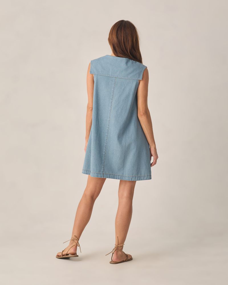 WOMEN'S ADRIA DRESS | WASHED BLUE