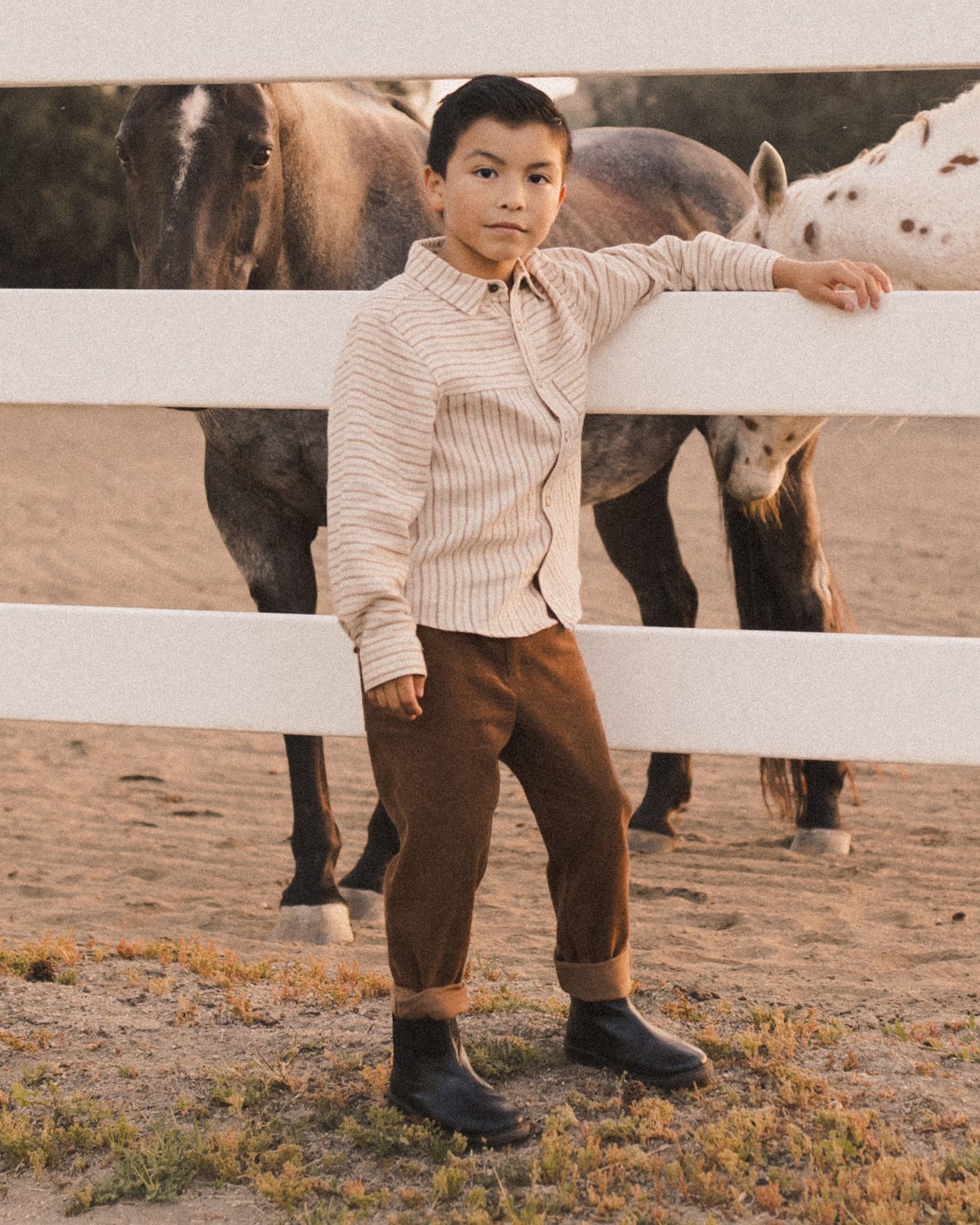 WALKER SHIRT | SADDLE PINSTRIPE