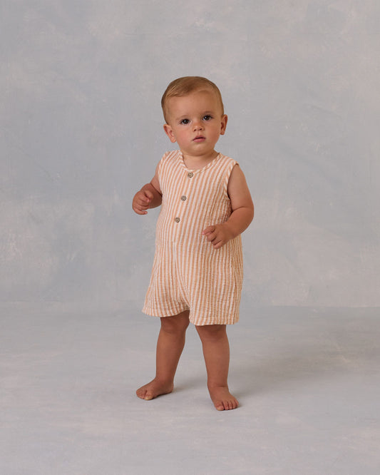 MAVERICK ROMPER || GRAPEFRUIT STRIPE