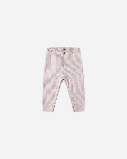 RIB KNIT LEGGING || LILAC