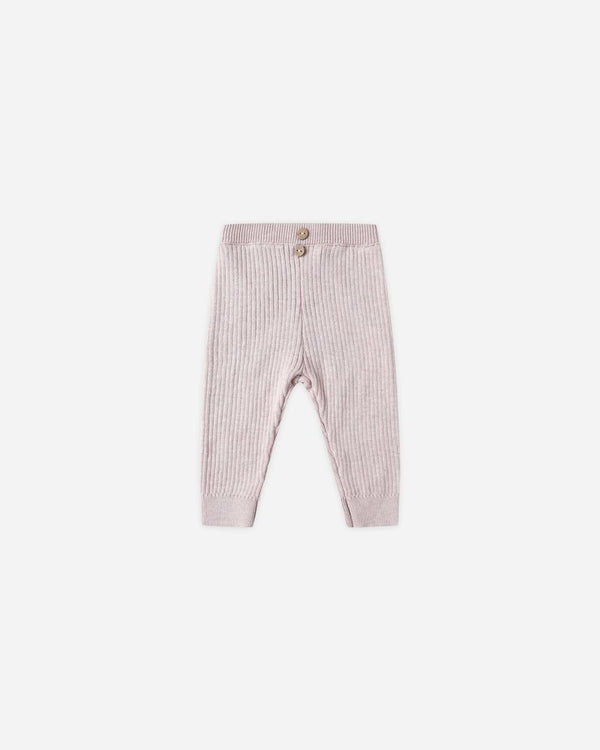 RIB KNIT LEGGING || LILAC