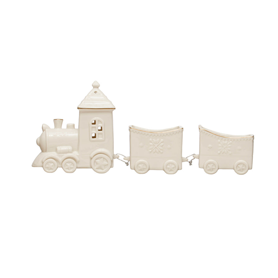 Stoneware Winter Train