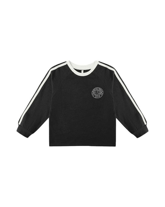 JERSEY LONG SLEEVE TEE || BLACK