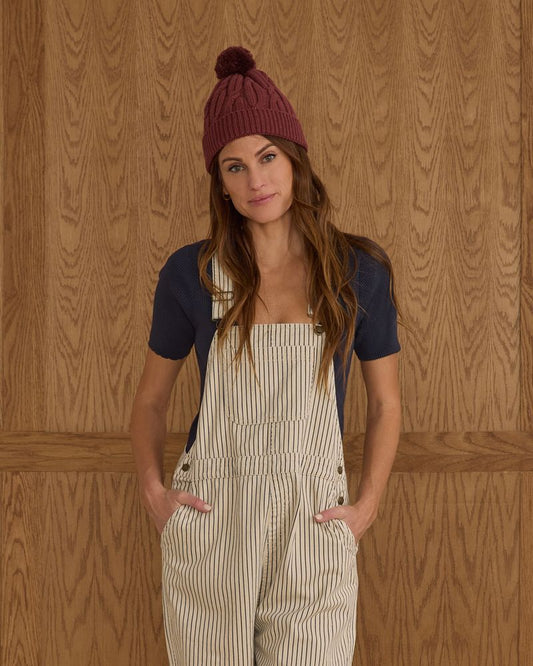 UTILITY OVERALL || NAVY PINSTRIPE WOMENS