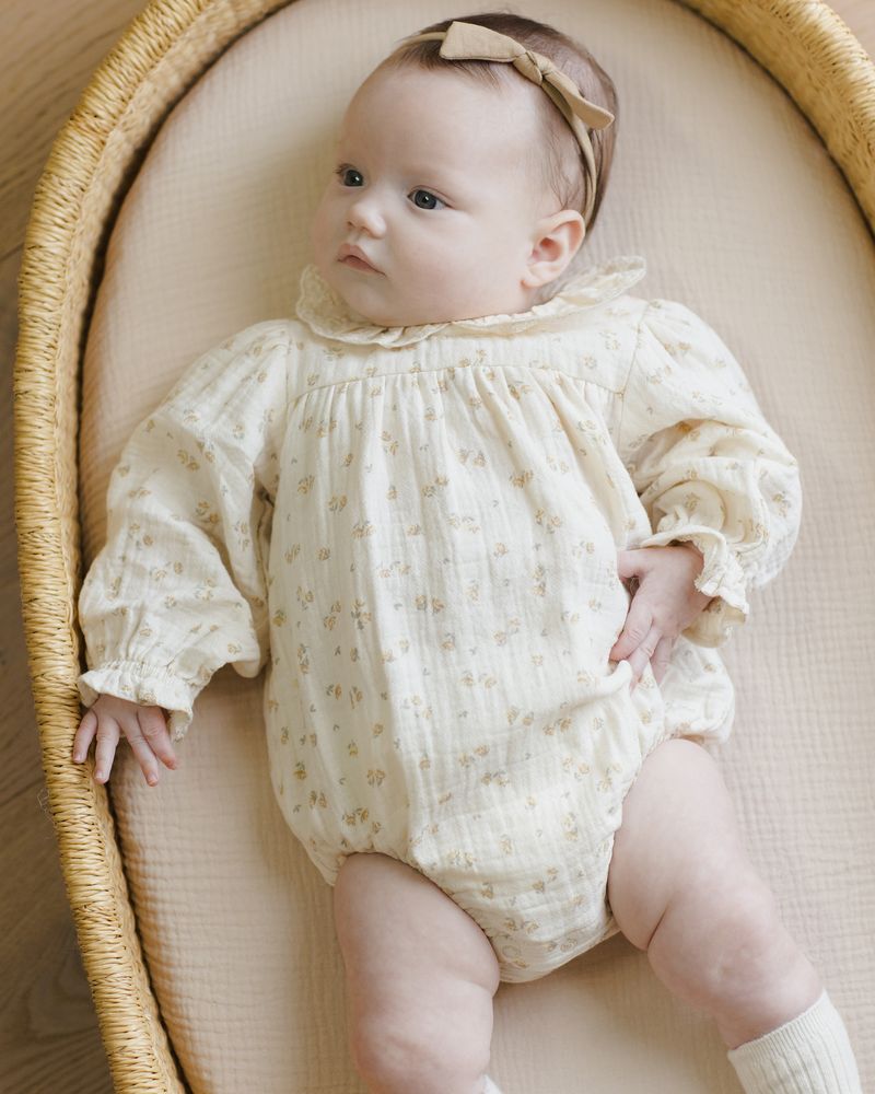 CALLIE ROMPER || GOLDEN FLORAL