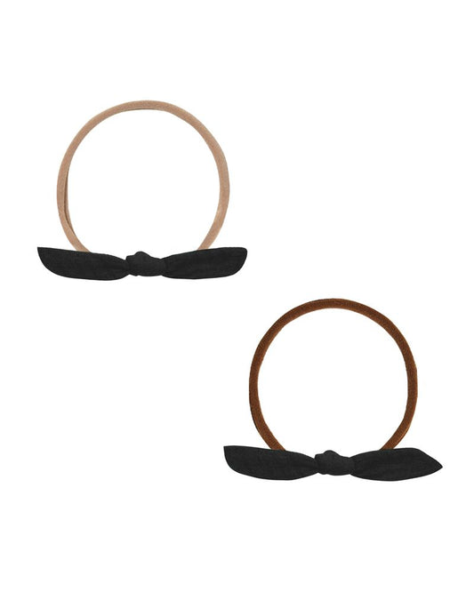 LITTLE KNOT HEADBAND || BLACK/BEIGE