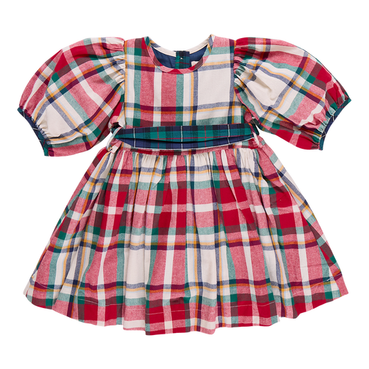 Girls Ruby Dress | Holiday Tartan