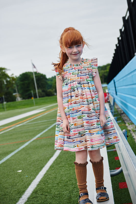 Girls Stevie Dress | Colored Pencils